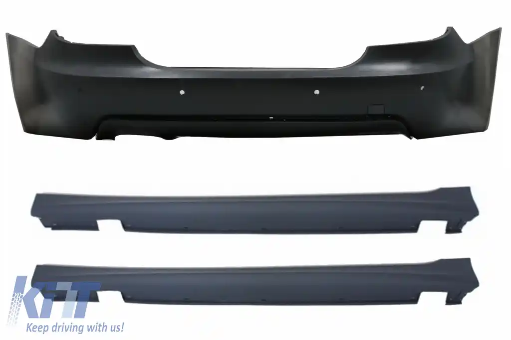 Pachet Bara spate cu Praguri Laterale compatibil cu BMW Seria 5 E60 (2003-2007) M-Technik Design cu PDC 24mm