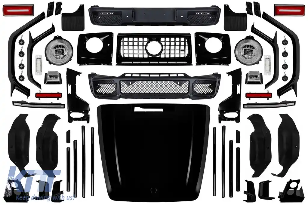 Pachet Brabus G800 potrivit pentru Mercedes G-Class W463 2008-2017 conversie la W464