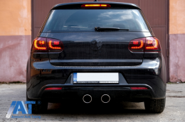 Pachet Complet Exterior compatibil cu VW Golf VI 6 MK6 (2008-2013) R20 Look cu Praguri Laterale-image-6084194