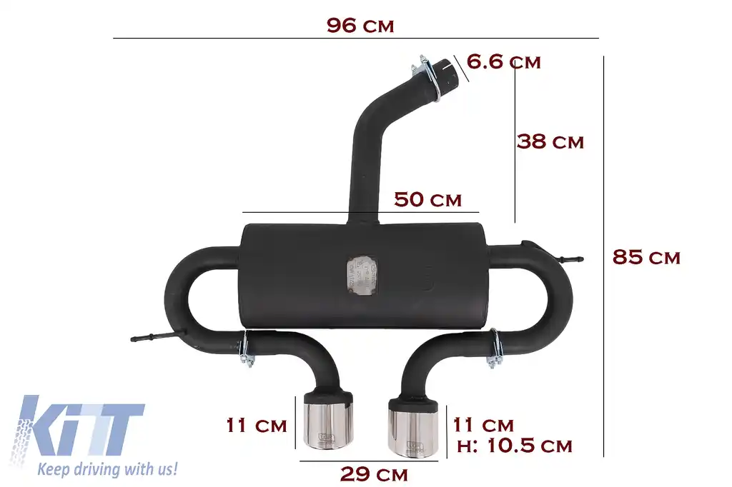 Pachet Complet Exterior compatibil cu VW Golf VI 6 MK6 (2008-2013) R20 Look cu Praguri Laterale si Sistem de evacuare Catback-image-6052221