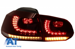 Pachet Complet Exterior compatibil cu VW Golf VI 6 MK6 (2008-2013) R20 Look cu Faruri LED si Stopuri Full LED Semnal Secvential Dinamic-image-6052271