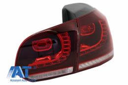 Pachet Complet Exterior compatibil cu VW Golf VI 6 MK6 (2008-2013) R20 Look cu Faruri LED si Stopuri Full LED Semnal Secvential Dinamic-image-6052274