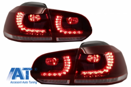 Pachet Complet Exterior compatibil cu VW Golf VI 6 MK6 (2008-2013) R20 Look cu Faruri LED si Stopuri Full LED Semnal Secvential Dinamic-image-6052275