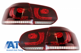 Pachet Complet Exterior compatibil cu VW Golf VI 6 MK6 (2008-2013) R20 Look cu Faruri LED si Stopuri Full LED Semnal Secvential Dinamic-image-6052278