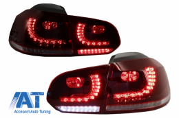 Pachet Complet Exterior compatibil cu VW Golf VI 6 MK6 (2008-2013) R20 Look cu Faruri LED si Stopuri Full LED Semnal Secvential Dinamic-image-6052281