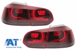 Pachet Complet Exterior compatibil cu VW Golf VI 6 MK6 (2008-2013) R20 Look cu Faruri LED si Stopuri Full LED Semnal Secvential Dinamic-image-6052304