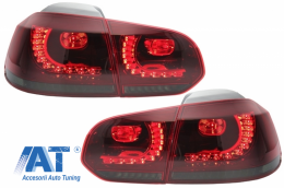 Pachet Complet Exterior compatibil cu VW Golf VI 6 MK6 (2008-2013) R20 Look cu Faruri LED si Stopuri Full LED Semnal Secvential Dinamic-image-6052305