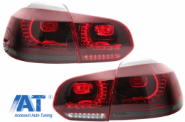 Pachet Complet Exterior compatibil cu VW Golf VI 6 MK6 (2008-2013) R20 Look cu Faruri LED si Stopuri Full LED Semnal Secvential Dinamic-image-6052306