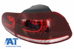 Pachet Complet Exterior compatibil cu VW Golf VI 6 MK6 (2008-2013) R20 Look cu Faruri LED si Stopuri Full LED Semnal Secvential Dinamic PENTRU RHD-image-6052333