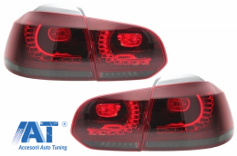 Pachet Complet Exterior compatibil cu VW Golf VI 6 MK6 (2008-2013) R20 Look cu Faruri LED si Stopuri Full LED Semnal Secvential Dinamic PENTRU RHD-image-6052363