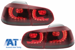 Pachet Complet Exterior compatibil cu VW Golf VI 6 MK6 (2008-2013) R20 Look cu Faruri LED si Stopuri Full LED Semnal Secvential Dinamic PENTRU RHD-image-6052364