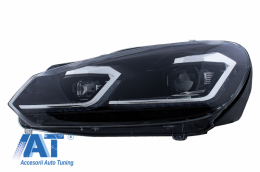 Pachet Complet Exterior compatibil cu VW Golf VI 6 MK6 (2008-2013) R20 Look Semnalizare Secventiala-image-6052401