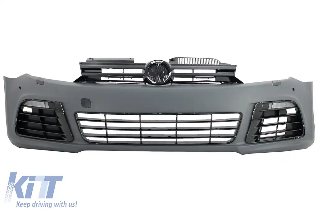 Pachet Complet Exterior compatibil cu VW Golf VI 6 MK6 (2008-2013) R20 Look Rosu Fumuriu-image-6052491