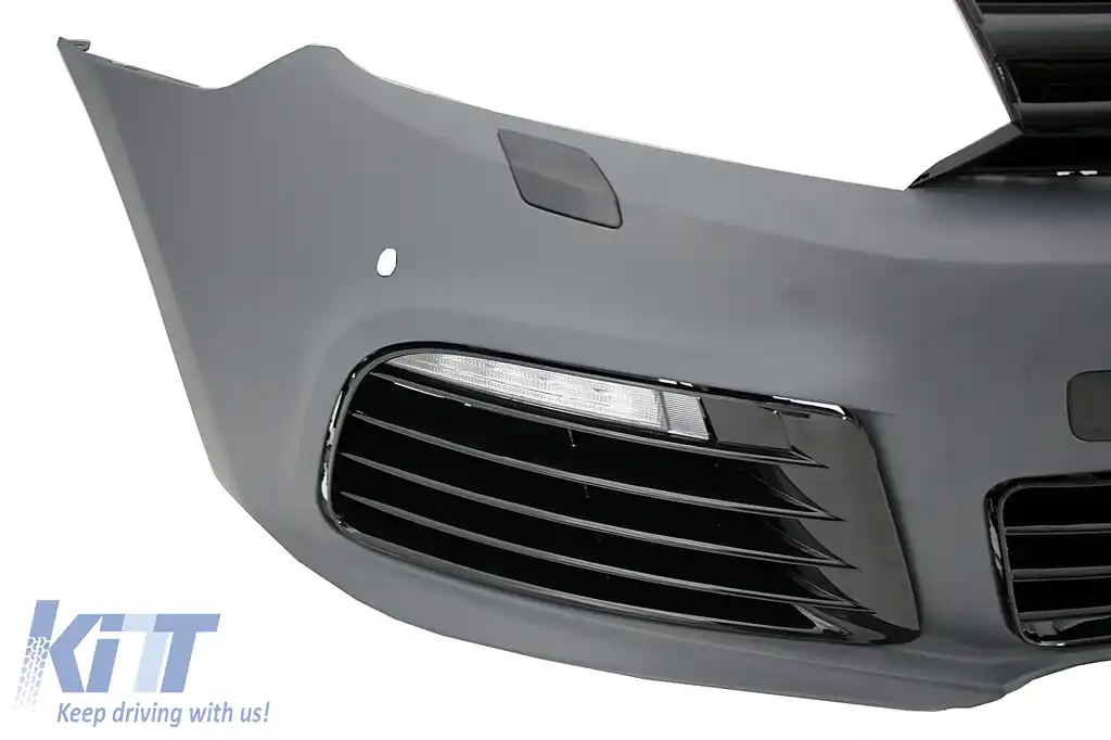 Pachet Complet Exterior compatibil cu VW Golf VI 6 MK6 (2008-2013) R20 Look Rosu Fumuriu-image-6052493