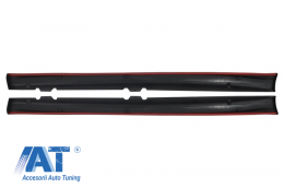 Pachet Complet Exterior compatibil cu VW Golf VI 6 MK6 (2008-2013) R20 Look Rosu Fumuriu-image-6052501