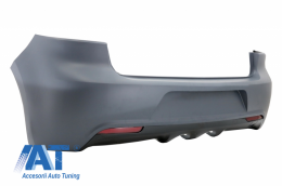 Pachet Complet Exterior compatibil cu VW Golf VI 6 MK6 (2008-2013) R20 Look Rosu Fumuriu-image-6052505