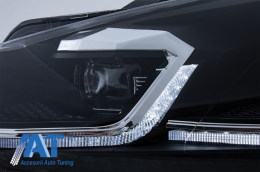 Pachet Complet Exterior compatibil cu VW Golf VI 6 MK6 (2008-2013) R20 Look cu Faruri LED si Stopuri Full LED Semnal Secvential Dinamic + Sistem de evacuare-image-6062308