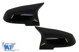 Pachet Conversie M Performance Design Difuzor De Aer Cu Eleron Portbagaj si Capace oglinzi compatibil cu BMW Seria 4 F32 (2013-up) Negru Mat-image-6062655