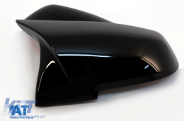 Pachet Conversie M Performance Design Difuzor De Aer Cu Eleron Portbagaj si Capace oglinzi compatibil cu BMW Seria 4 F32 (2013-up) Negru Mat-image-6062656