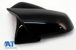 Pachet Conversie M Performance Design Difuzor De Aer Cu Eleron Portbagaj si Capace oglinzi compatibil cu BMW Seria 4 F32 (2013-2019) Prelungire Bara Fata Negru Mat-image-6062672