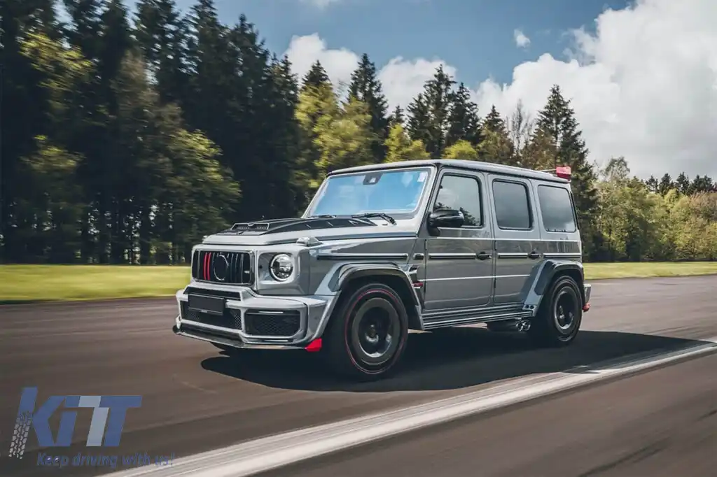 Pachet de design B din carbon potrivit pentru Mercedes G-Class W464 după 2018 pentru modelul echipat cu bare BRABUS-image-6164108
