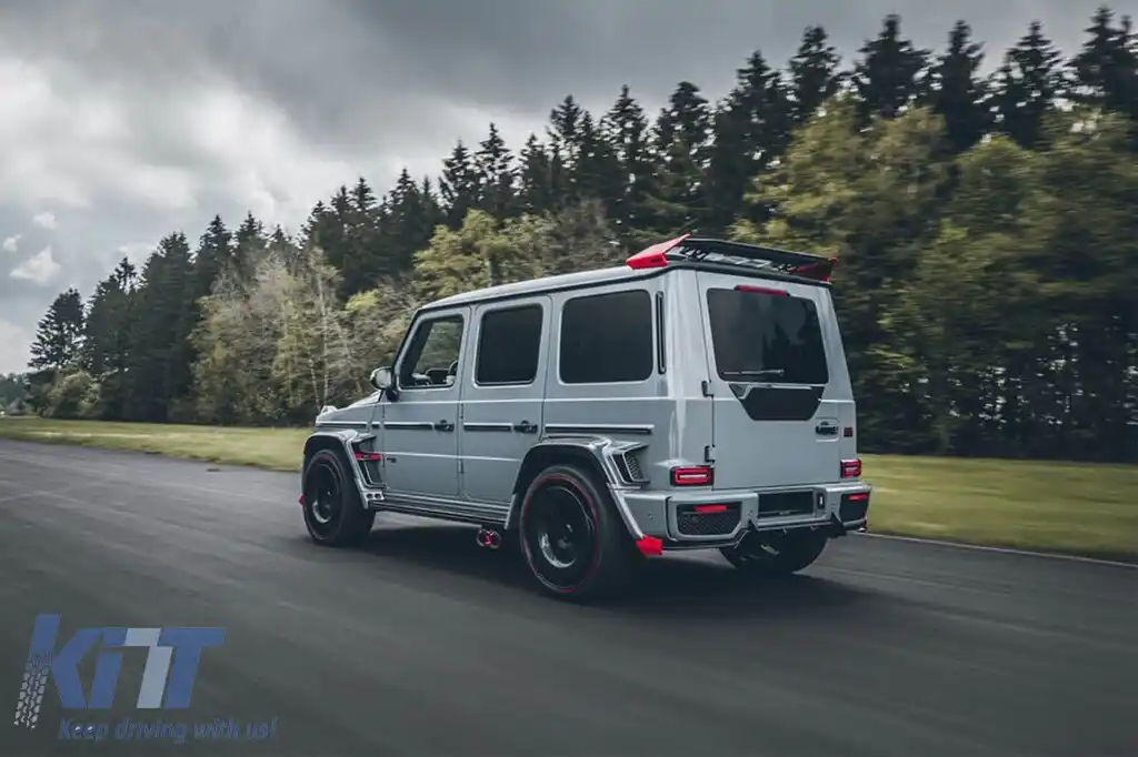 Pachet de design B din carbon potrivit pentru Mercedes G-Class W464 după 2018 pentru modelul echipat cu bare BRABUS-image-6164109