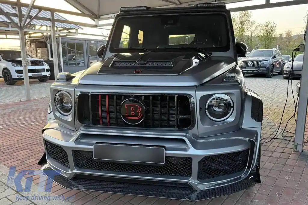Pachet de design B din carbon potrivit pentru Mercedes G-Class W464 după 2018 pentru modelul echipat cu bare BRABUS-image-6164111