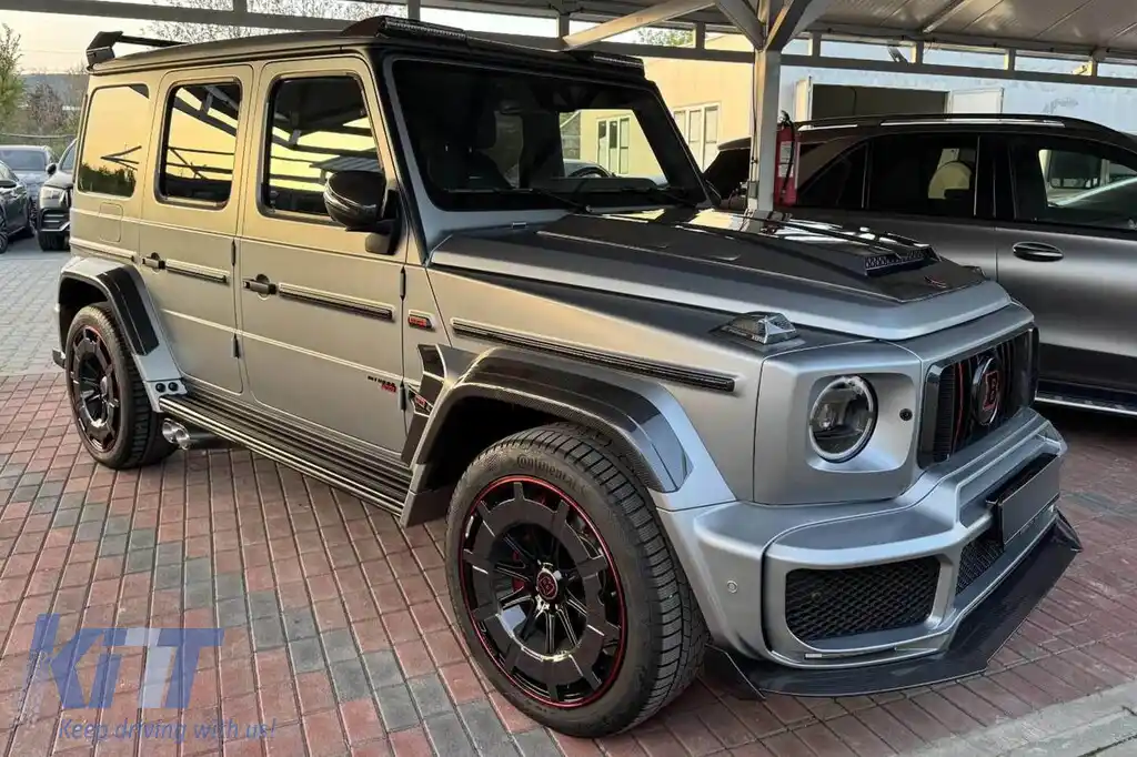 Pachet de design B din carbon potrivit pentru Mercedes G-Class W464 după 2018 pentru modelul echipat cu bare BRABUS-image-6164112
