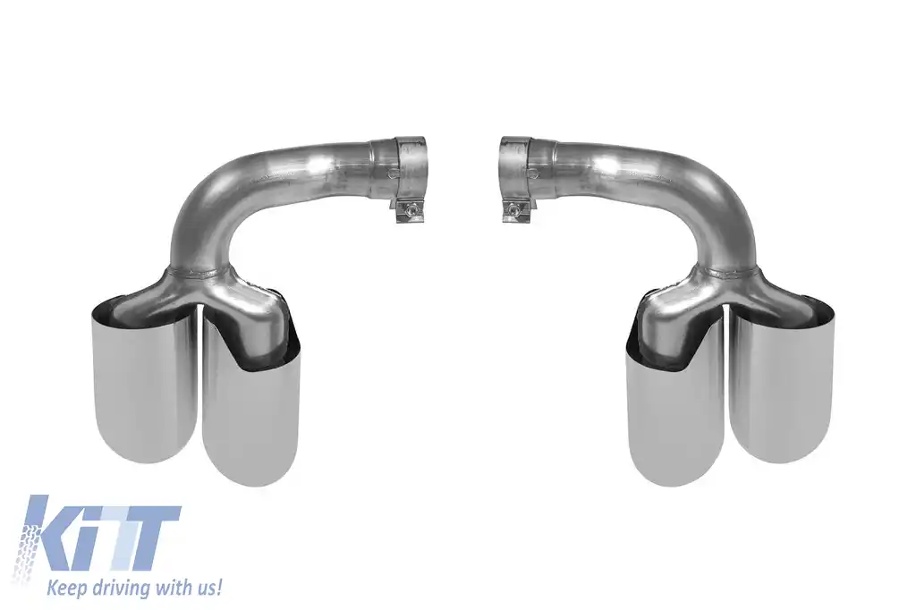 Pachet de țevi de eșapament cromate potrivit pentru Porsche Cayenne după 2018-image-6212547