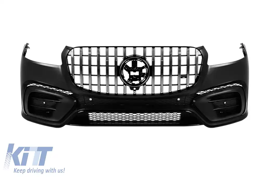 Pachet de tuning A Design Line potrivit pentru Mercedes GLS X167 2020-2023, după 2024, cu elemente negre, cu faruri și stopuri-image-6150922