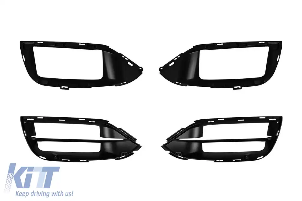 Pachet de tuning A design tip 63 LCI potrivit pentru Mercedes C-Class S205 2013-2020 cu grilă GT crom/negru și capete cromate-image-6151125