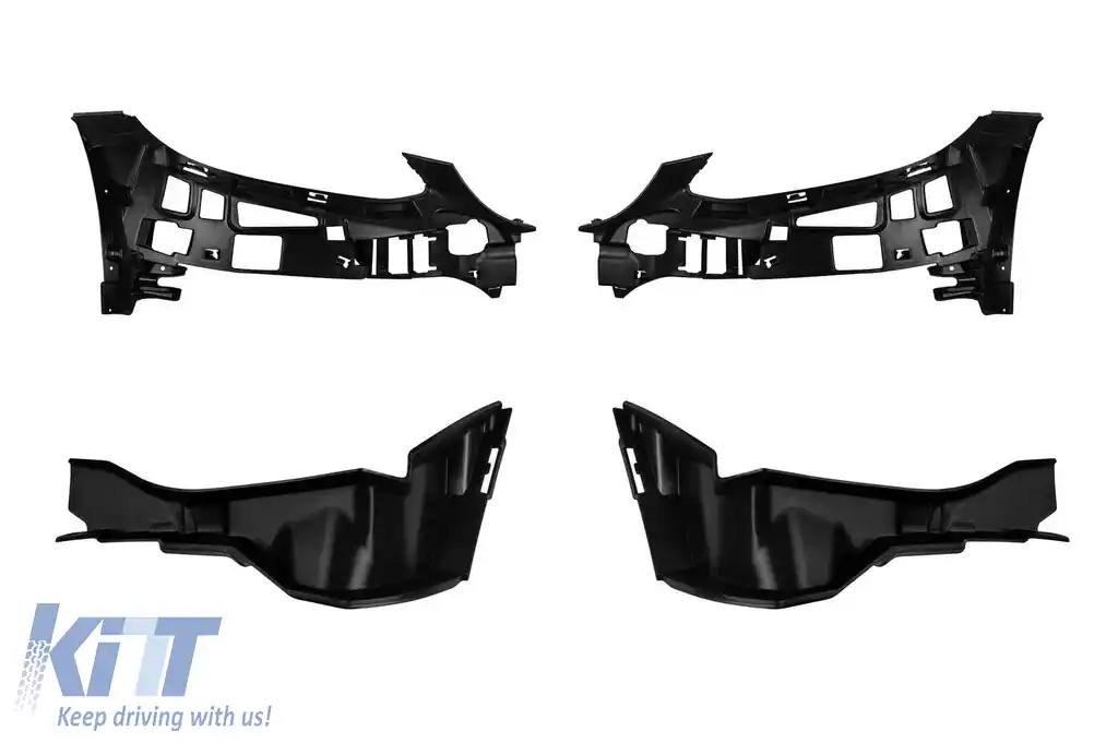 Pachet de tuning A design tip 63 LCI potrivit pentru Mercedes C-Class S205 2013-2020 cu grilă GT crom/negru și capete cromate-image-6151126