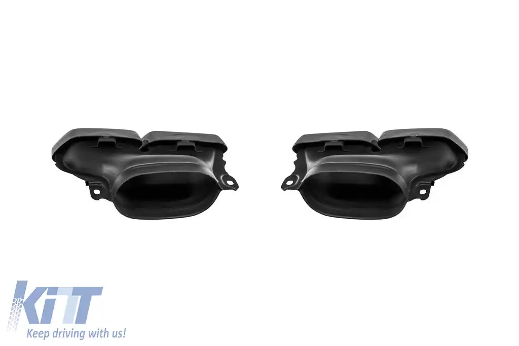 Pachet de tuning A design tip 63 LCI potrivit pentru Mercedes C-Class S205 2013-2020 cu grilă GT crom/neagră și capete cromate-image-6151162