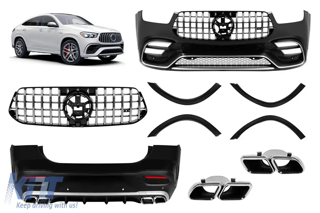 Pachet de tuning A design tip 63 potrivit pentru Mercedes GLE Coupe C167 după 2019 cu elemente cromate