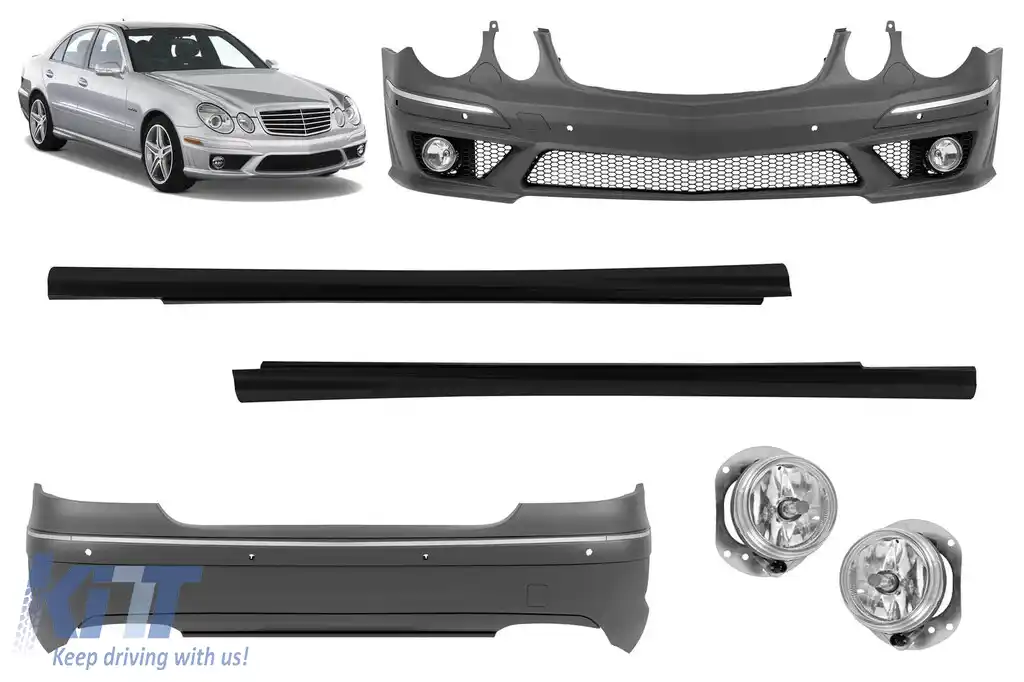 Pachet de tuning design 63 A potrivit pentru Mercedes E-Class W211 Sedan 2006-2009