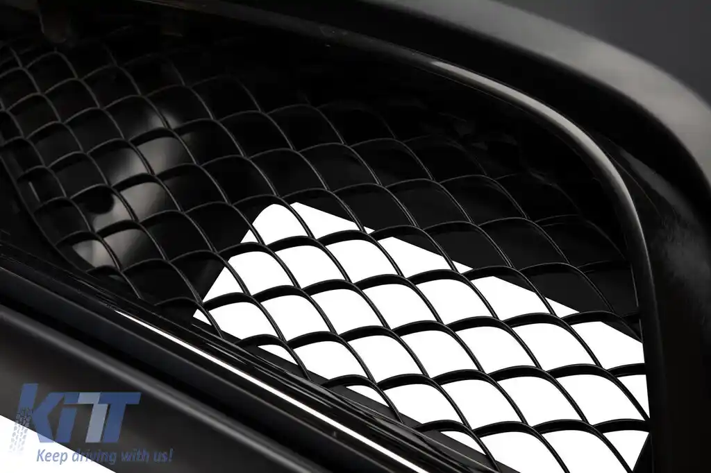 Pachet de tuning design A potrivit pentru Mercedes C-Class S205 break 2013-2018 cu grilă GT crom/negru și capete cromate-image-6151084