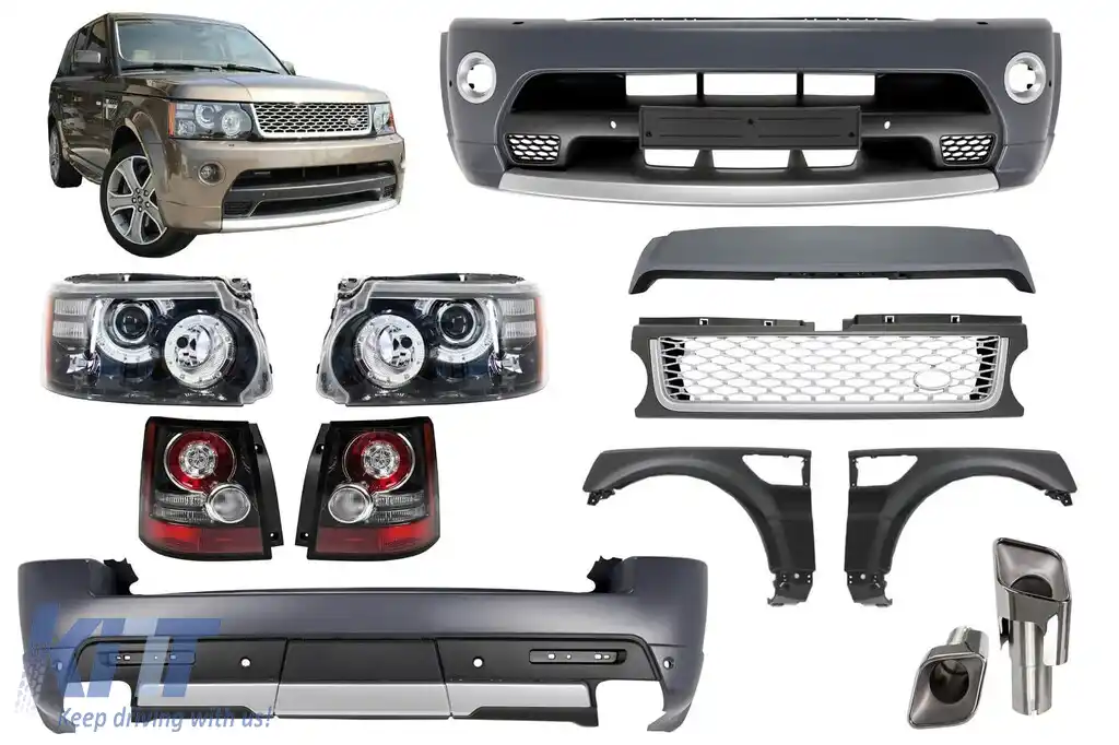 Pachet de tuning design Autobiography potrivit pentru Range Rover Sport 2005-2009 conversie la Facelift 2009-2013