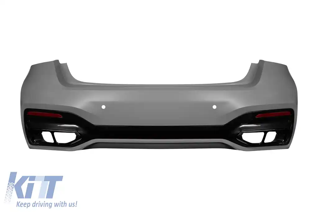 Pachet de tuning LCI potrivit pentru BMW Seria 7 G12 cu ampatament lung 2016-2018 cu elemente din lac negru-image-6163338