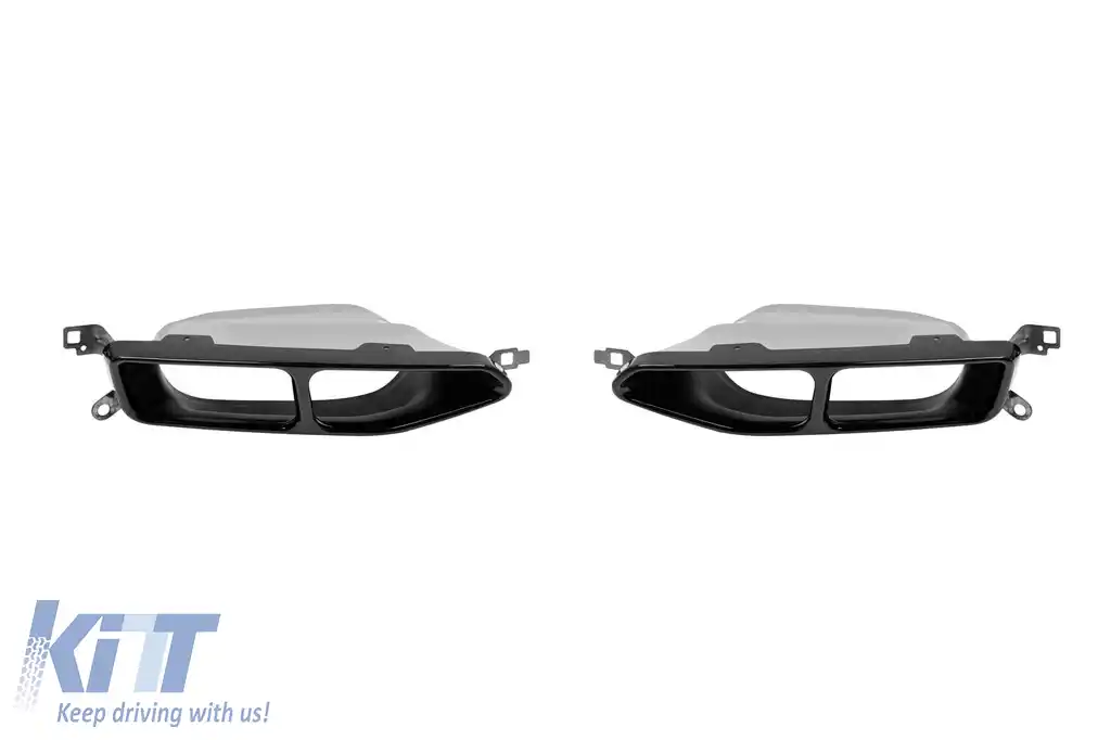 Pachet de tuning LCI potrivit pentru BMW Seria 7 G12 cu ampatament lung 2016-2018 cu elemente din lac negru-image-6163359