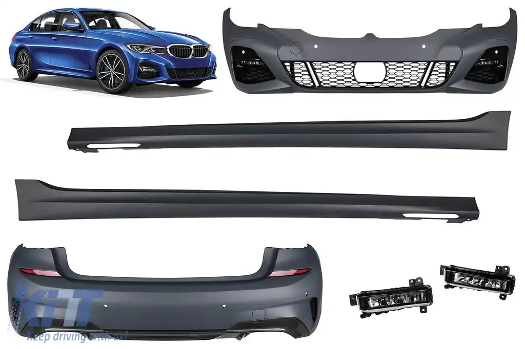 Pachet de tuning M Technik potrivit pentru BMW Seria 3 G20 după 2019 cu grilă pentru ACC