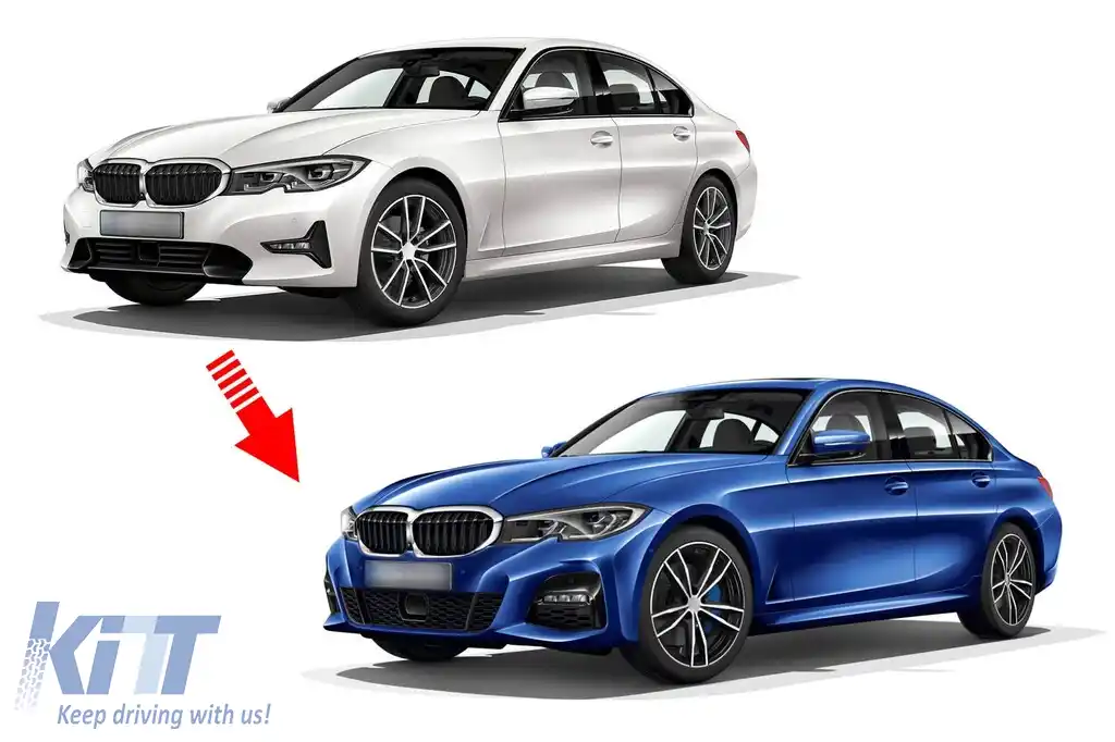 Pachet de tuning M Technik potrivit pentru BMW Seria 3 G20 după 2019 cu grilă pentru ACC-image-6236122