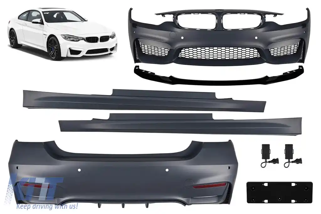image-57-Pachet de tuning potrivit pentru BMW Seria 4 F36 (2013–2020) cu spoiler frontal CS de culoare neagră mată
