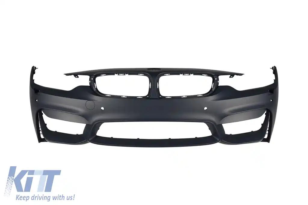 Pachet de tuning potrivit pentru BMW Seria 4 F36 (2013–2020) cu spoiler frontal CS de culoare neagră mată-image-6151166