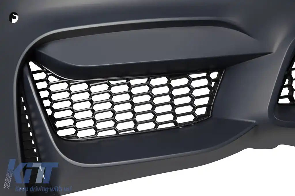 Pachet de tuning potrivit pentru BMW Seria 4 F36 (2013–2020) cu spoiler frontal CS de culoare neagră mată-image-6151168