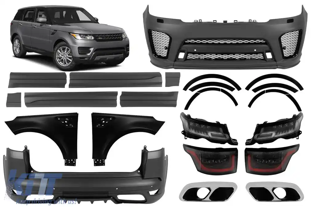 Pachet de tuning potrivit pentru Range Rover Sport 2014-2017 conversie la SVR 2018-2021