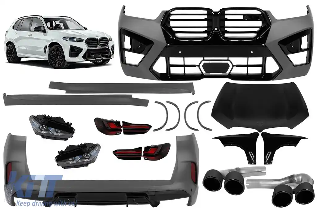 Pachet de tuning stil 5M potrivit pentru BMW X5 E70 – conversie la G05 după 2023