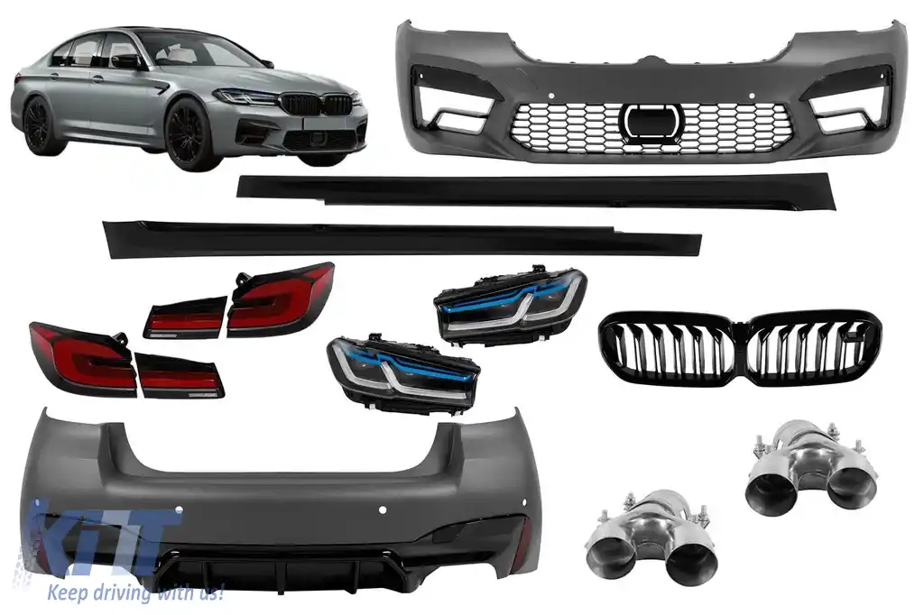 image-43-Pachet de tuning stil F90, potrivit pentru BMW Seria 5 G30 2017–2020 – conversie la LCI (după 2021)