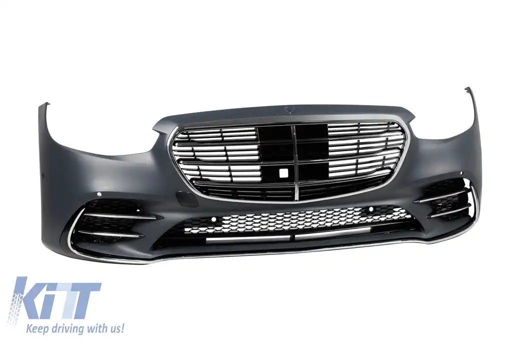 Pachet de tuning tip 450 Silver potrivit pentru Mercedes S-Class W223 după 2020 cu praguri laterale-image-6147397