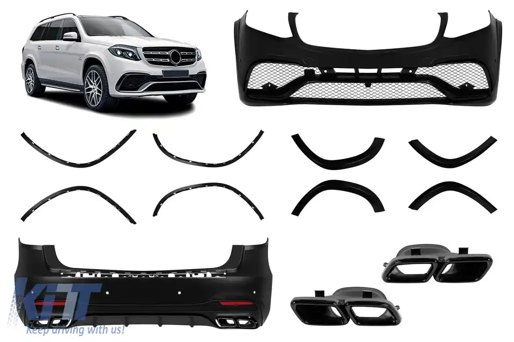 Pachet de tuning tip 63 potrivit pentru Mercedes GLS X166 2015-2019