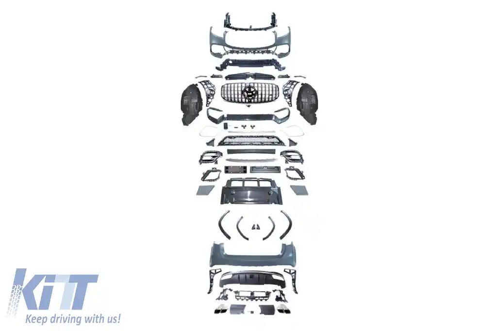 Pachet de tuning tip 63 potrivit pentru Mercedes GLS X167 2020-2023 cu elemente cromate